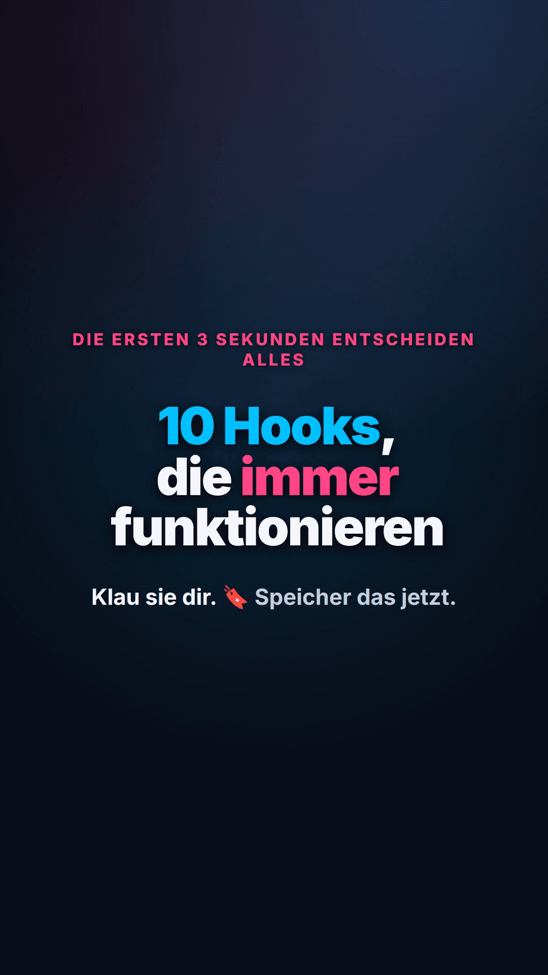 Cover zu „„10 Hooks, die immer funktionieren" (Value/Listicle)"