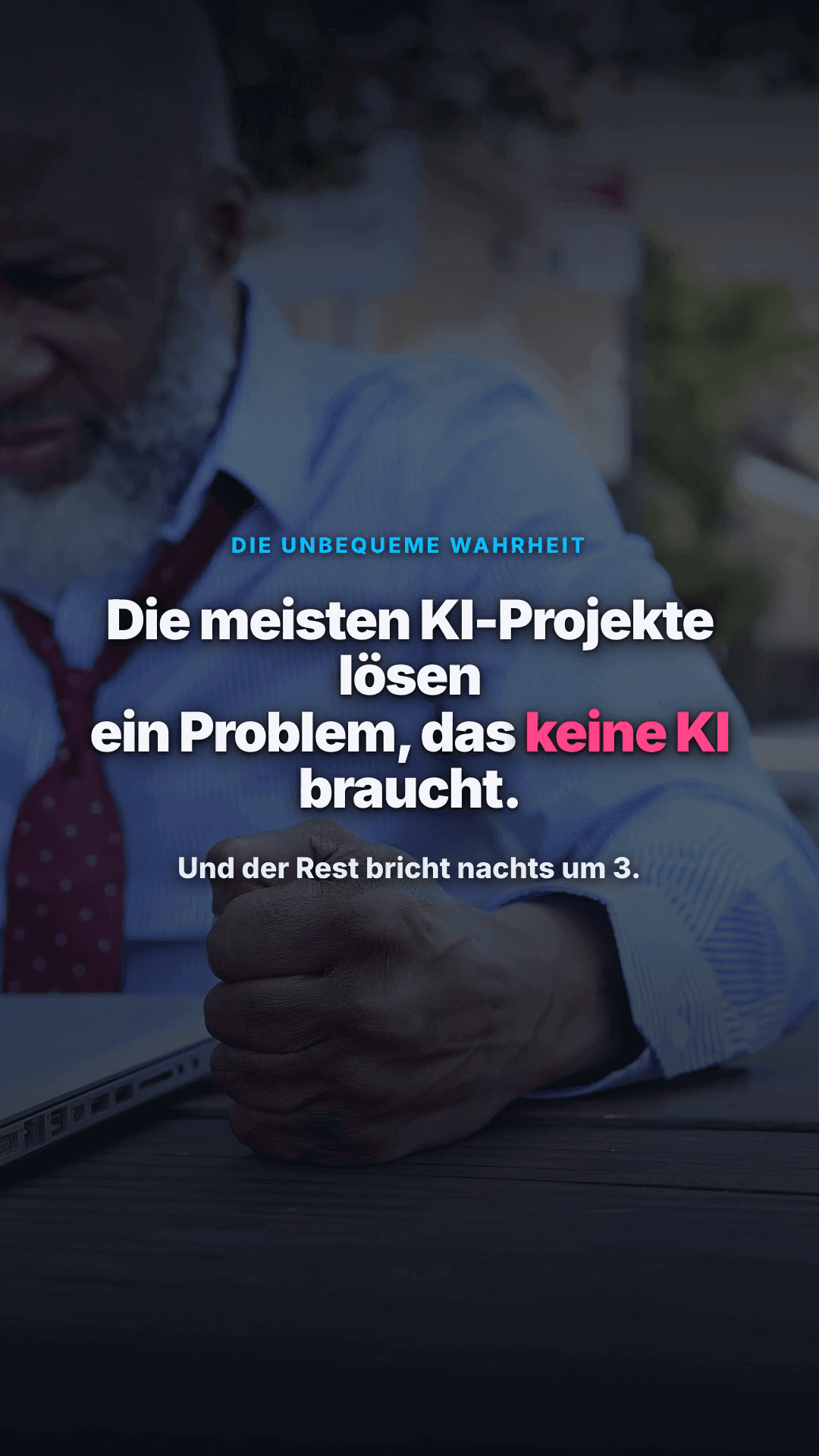 Cover zu „„Ehrliche KI statt Hype" (5-Fragen-Filter + Infrastruktur, Positionierung/Authority)"
