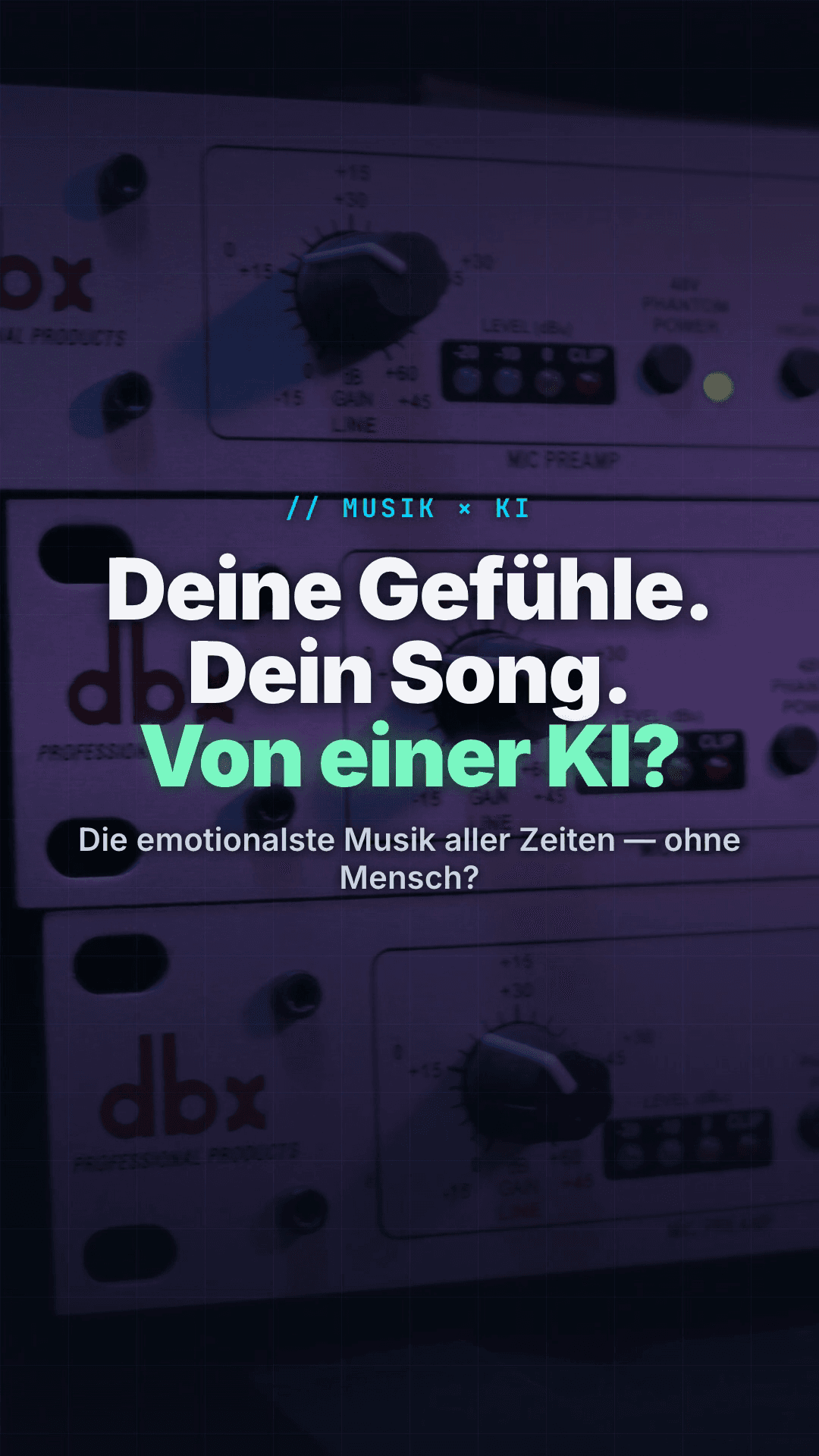 Cover zu „Noch eine Musik AI - besser kann man Gefühle nicht komponieren"